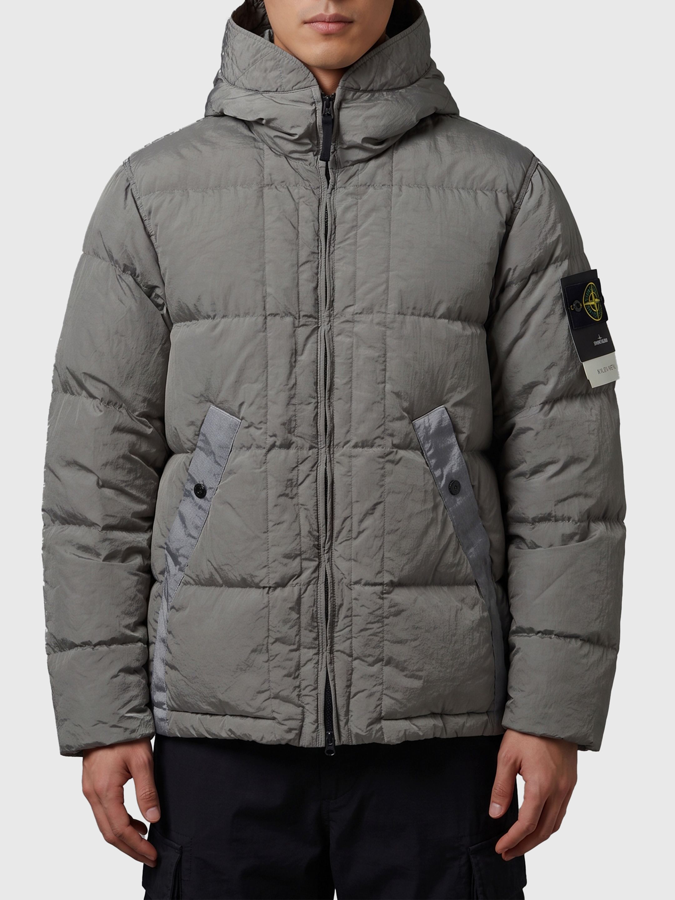 STONE ISLAND 에코닐 나일론 다운 자켓