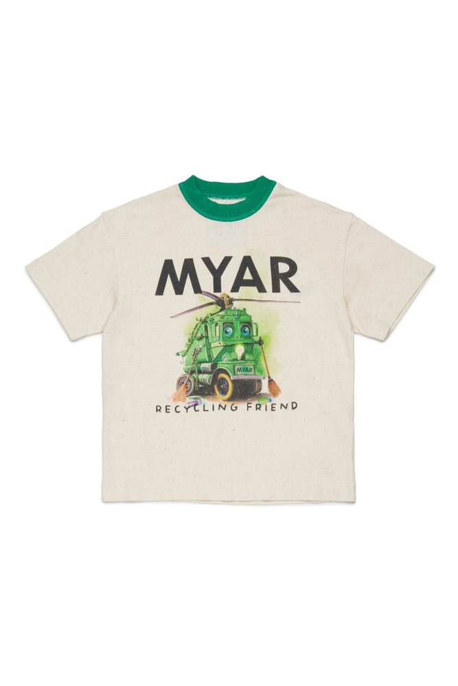 MYAR KIDS  그래픽 프린트 크루넥 티셔츠