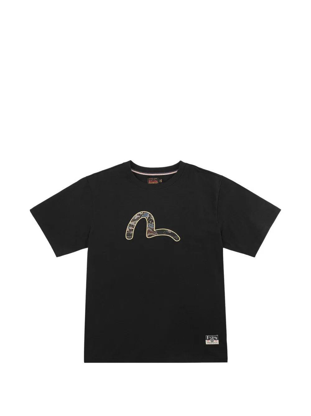 EVISU 브로케이드 갈매기 프린트 티셔츠