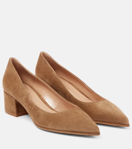 GIANVITO ROSSI 파이퍼 스웨이드 펌프스