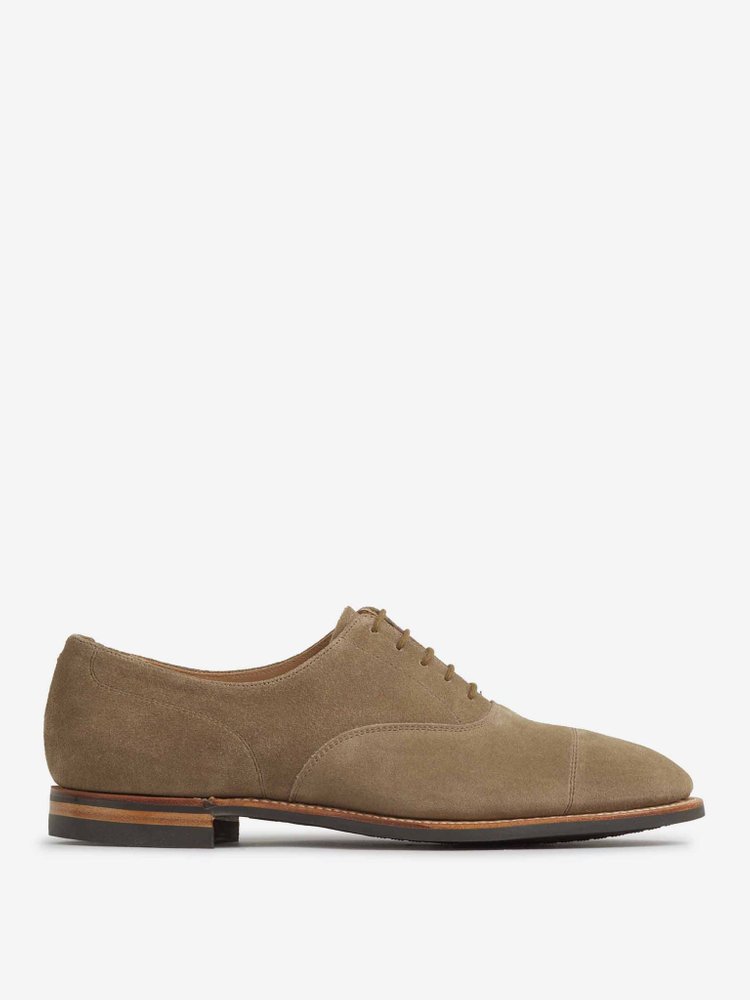 Crockett & Jones 불 스웨이드 레이스업 슈즈