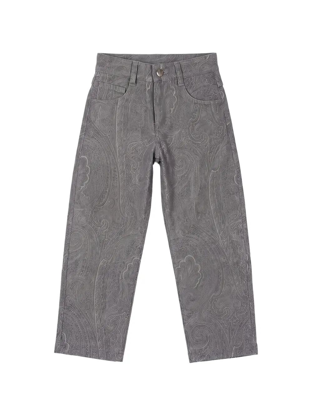 ETRO KIDS 페이즐리 프린트 스트레이트 팬츠