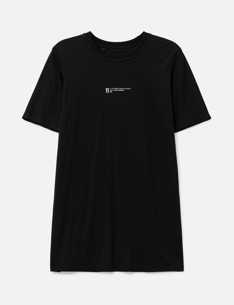 11 by Boris Bidjan Saberi 마스터크로스 프린트 기본 티셔츠