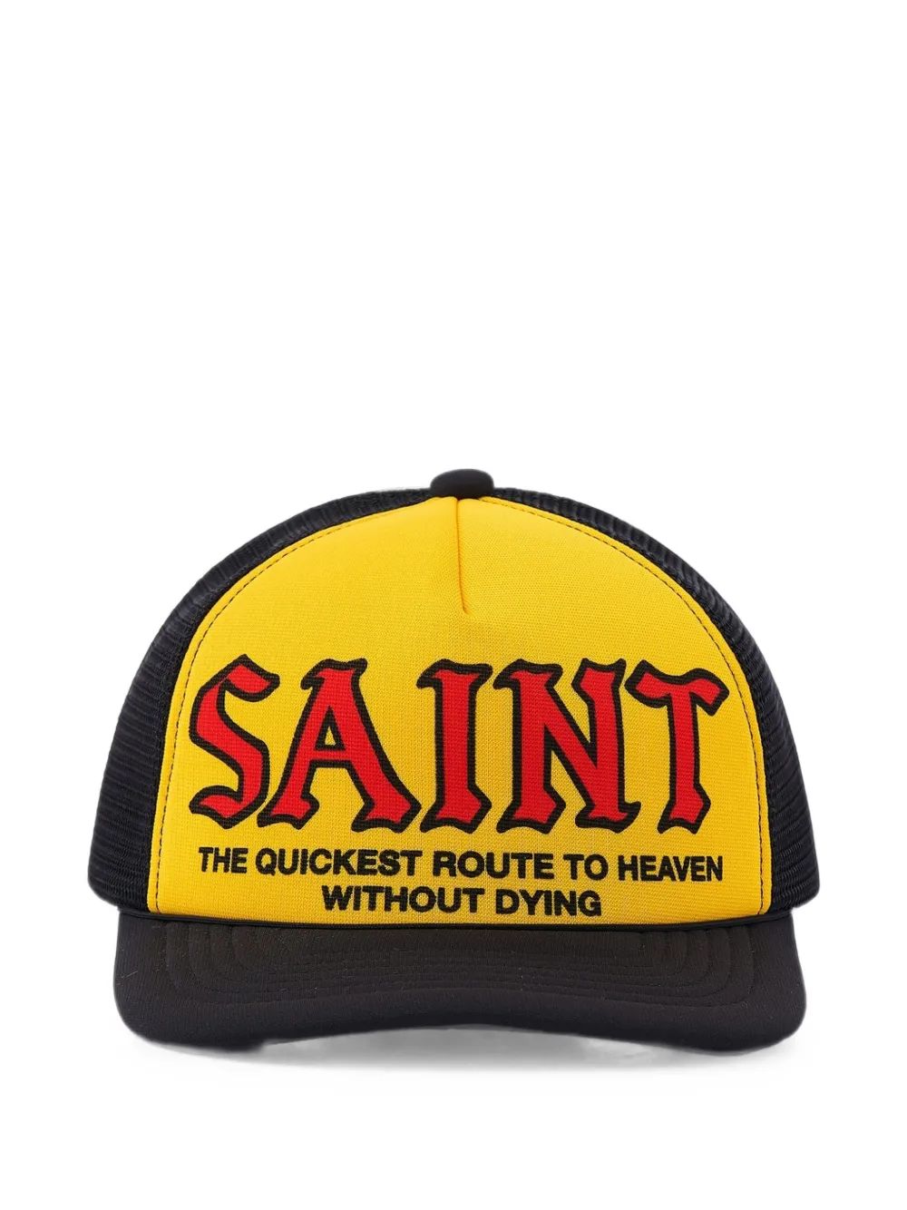 Saint Michael 로고 프린트 야구모자