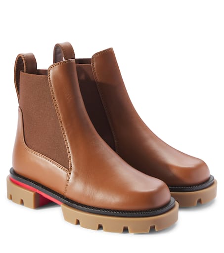 Christian Louboutin Kids 마르차크로체 레더 첼시 부츠