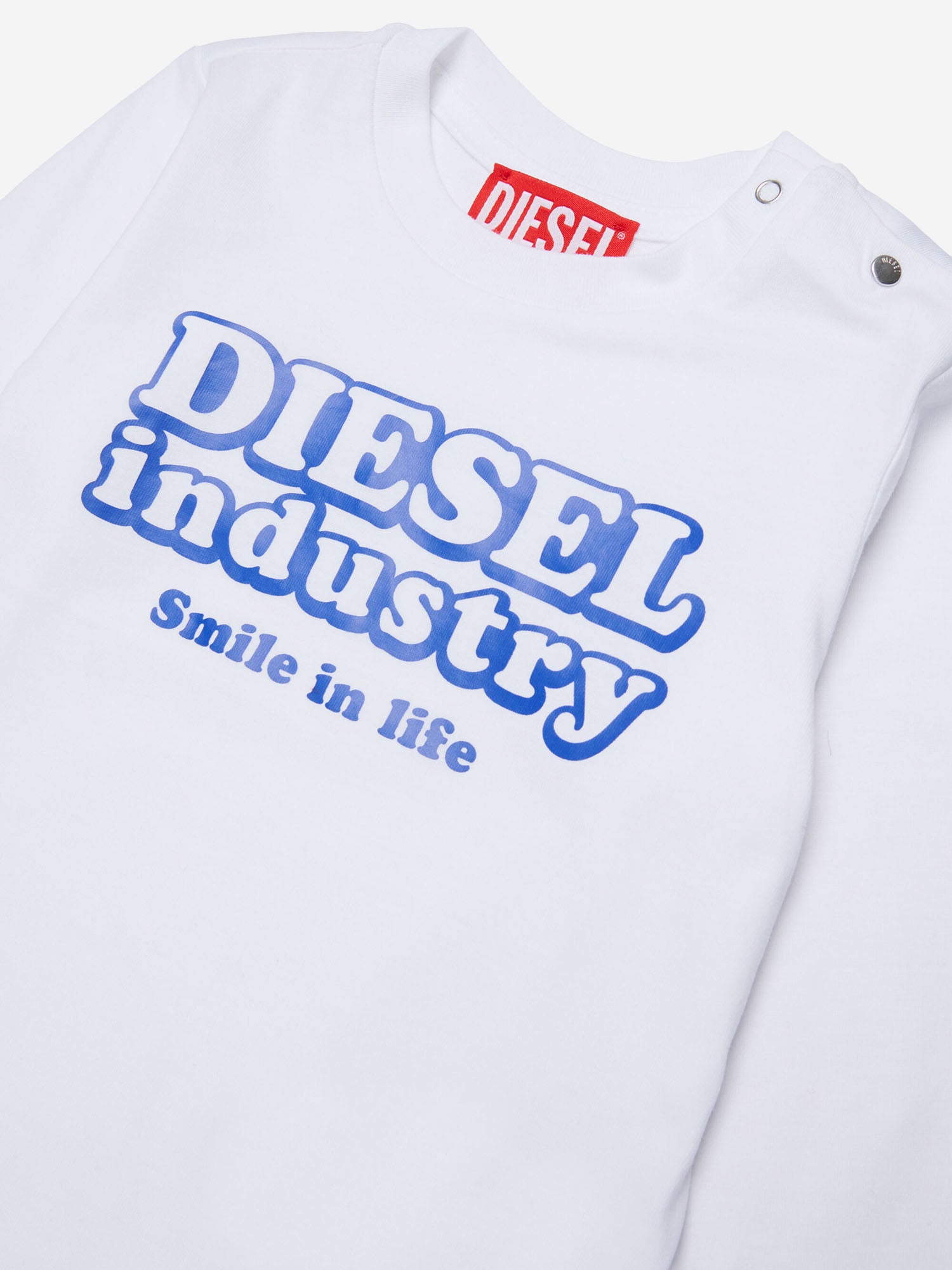 Diesel Kids 디젤 인더스트리 프린트 긴팔 티셔츠