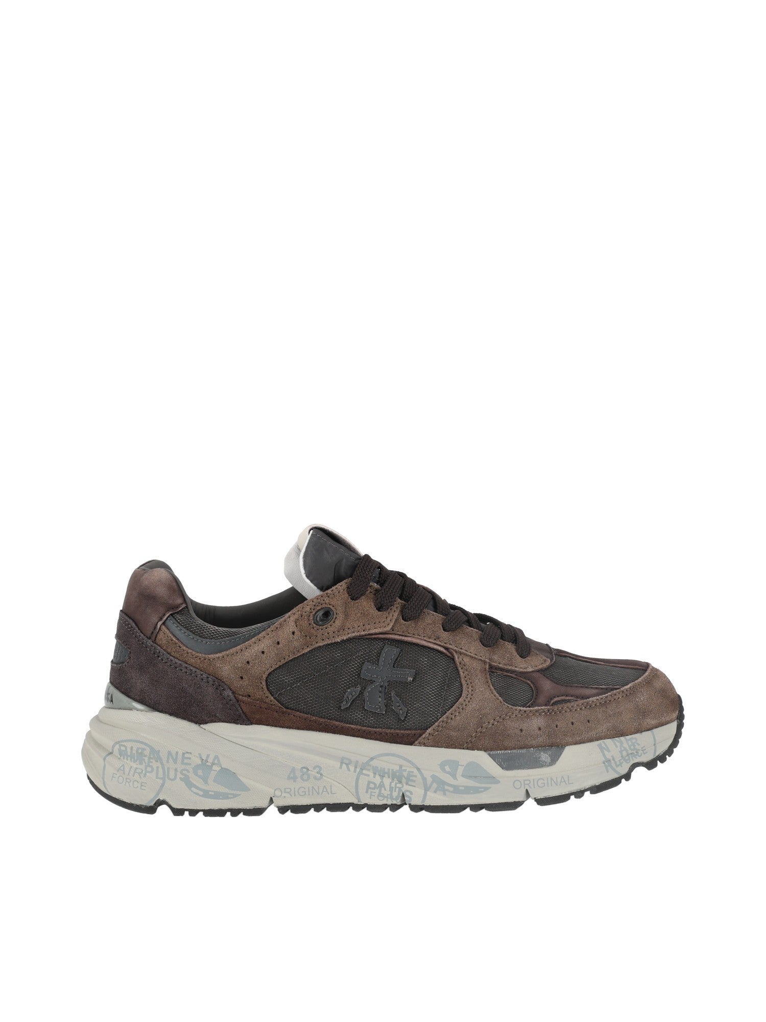 Premiata 브라운 Mase25 로우탑 스니커즈