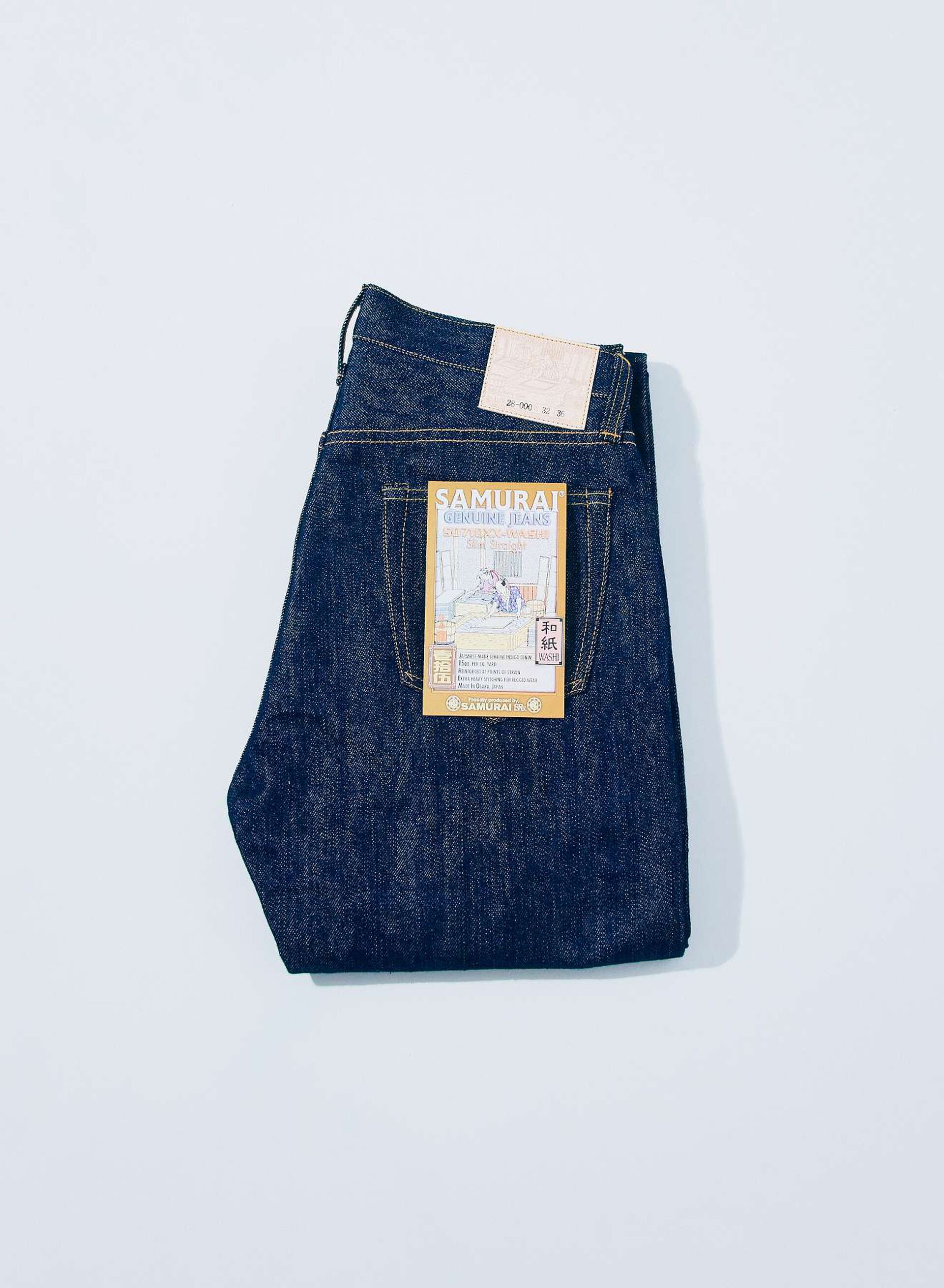 SAMURAI JEANS S0710XX-WASHI 15oz 와시 데님 슬림 스트레이트 모델 리미티드 에디션