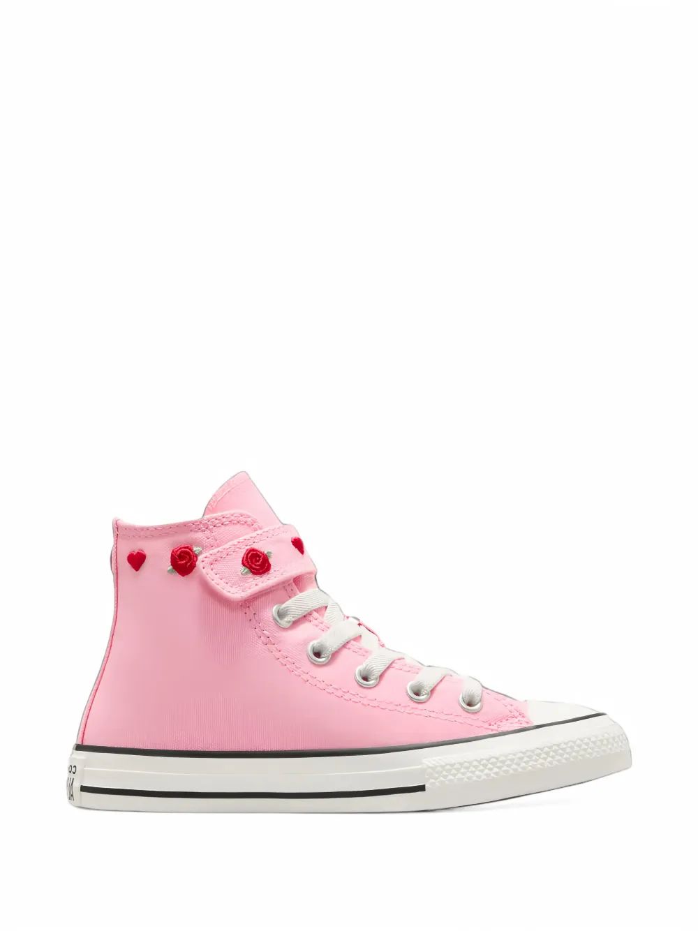 Converse Kids 척 테일러 올 스타 플라워 자수 스니커즈