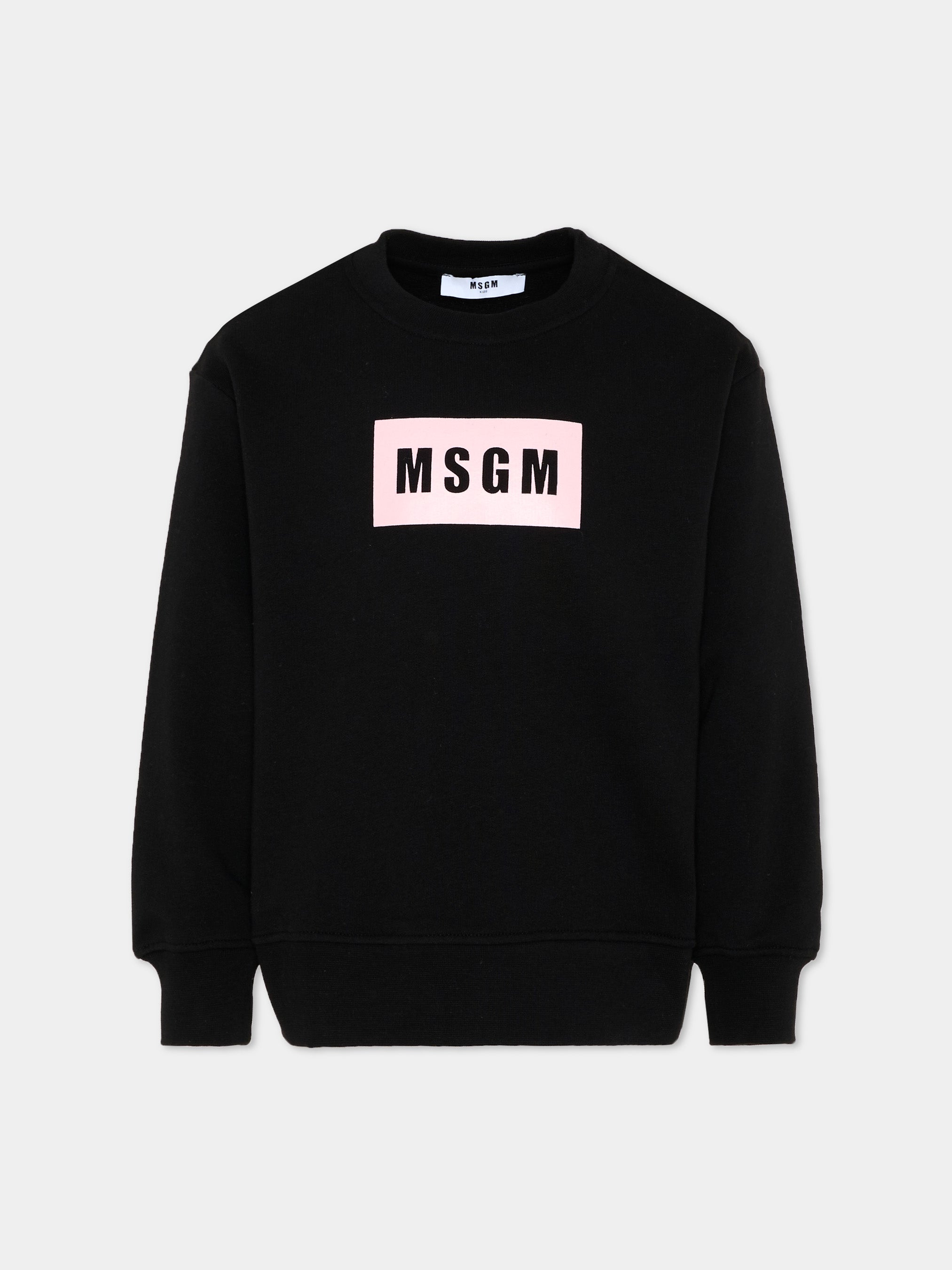 MSGM Kids 스웻셔츠 박스 로고