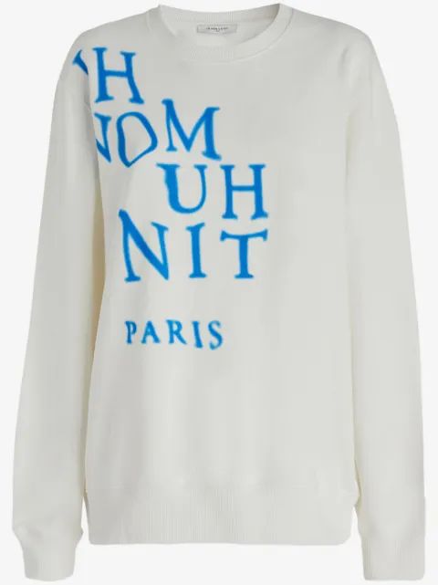 IH NOM UH NIT 로고 프린트 스웨트셔츠