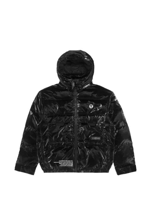 AAPE by A Bathing Ape 문페이스 후드 다운 자켓