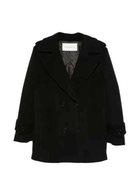 NINA RICCI 더블 브레스티드 리퍼 코트
