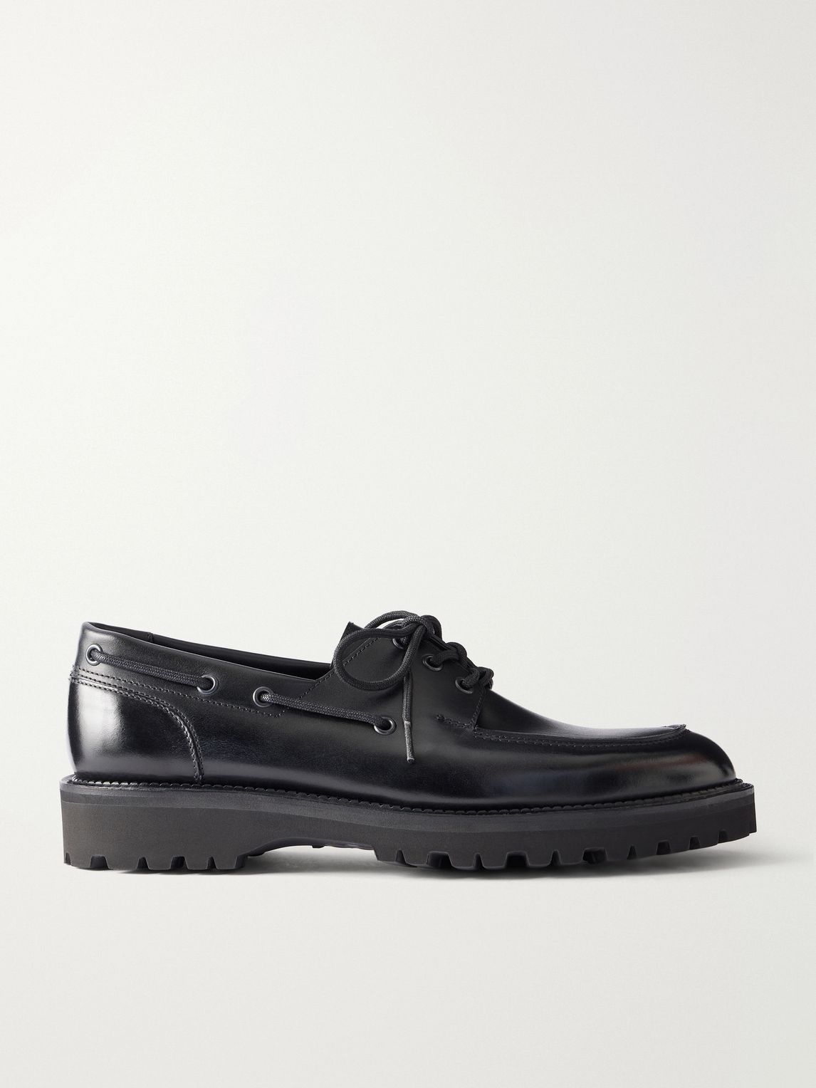 JOHN LOBB 타이드 가죽 보트 슈즈