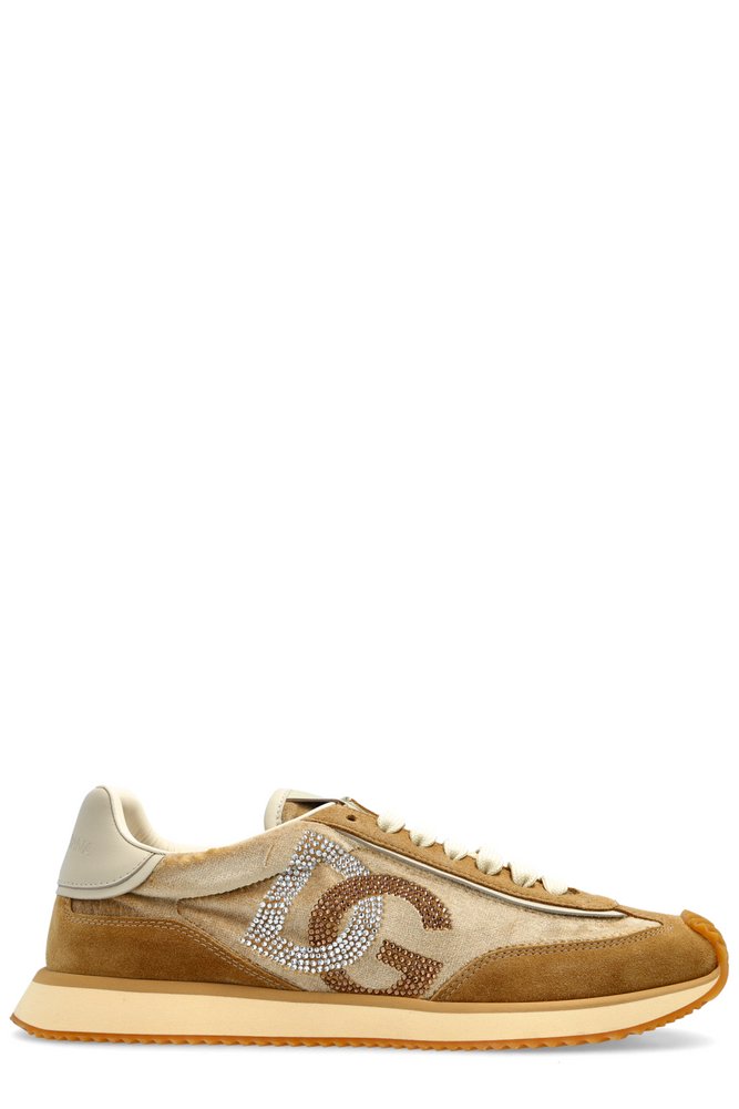 DOLCE & GABBANA DG 로고 장식 쿠션 스니커즈