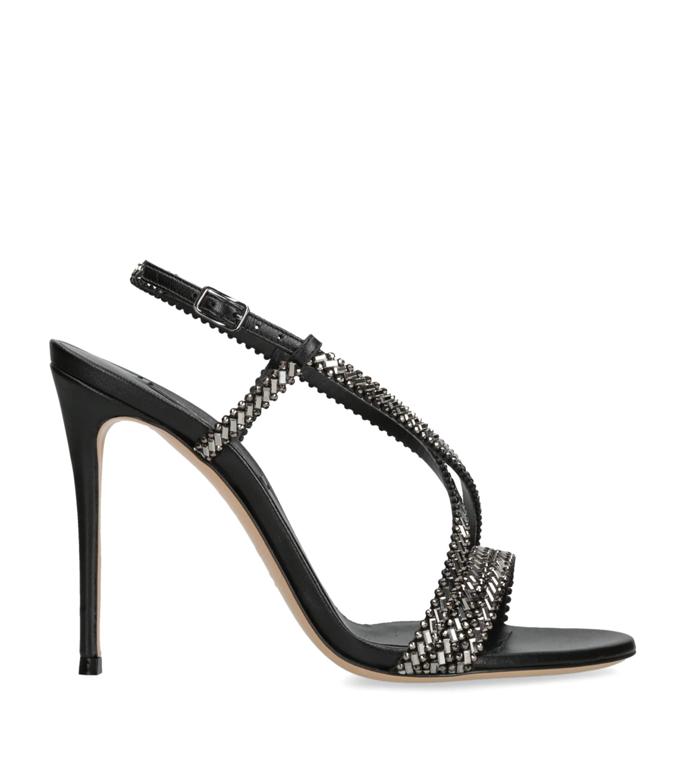 CASADEI 가죽 줄리아 조세핀 힐 샌들 110