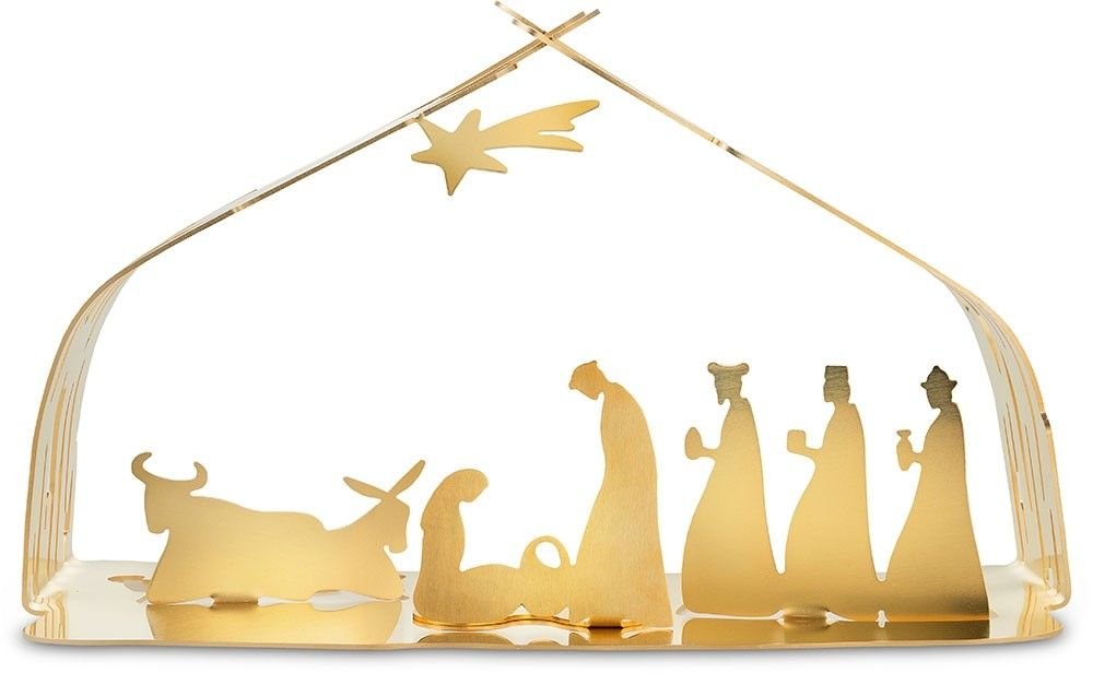 ALESSI 장식용 나무 껍질 아기 예수 탄생 장면