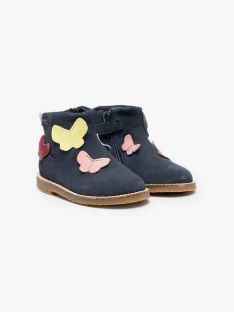 Camper Kids 사비나 가죽 앵클 부츠