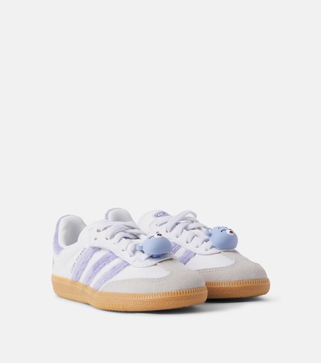 Adidas Kids 케어베어스 삼바 OG 가죽 스니커즈