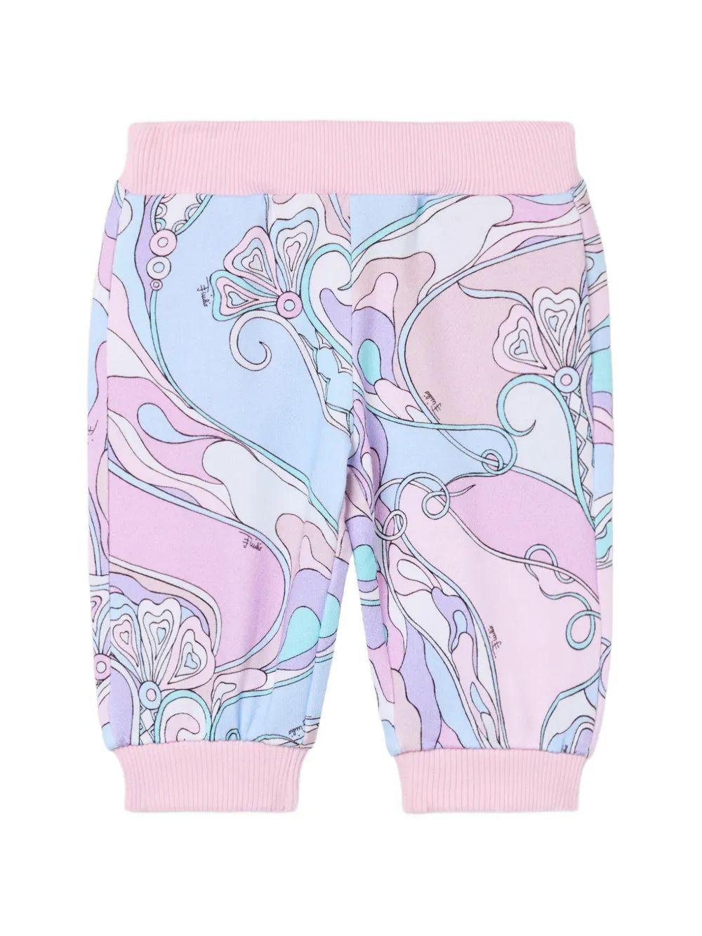 PUCCI KIDS 오르키데 프린트 트랙팬츠
