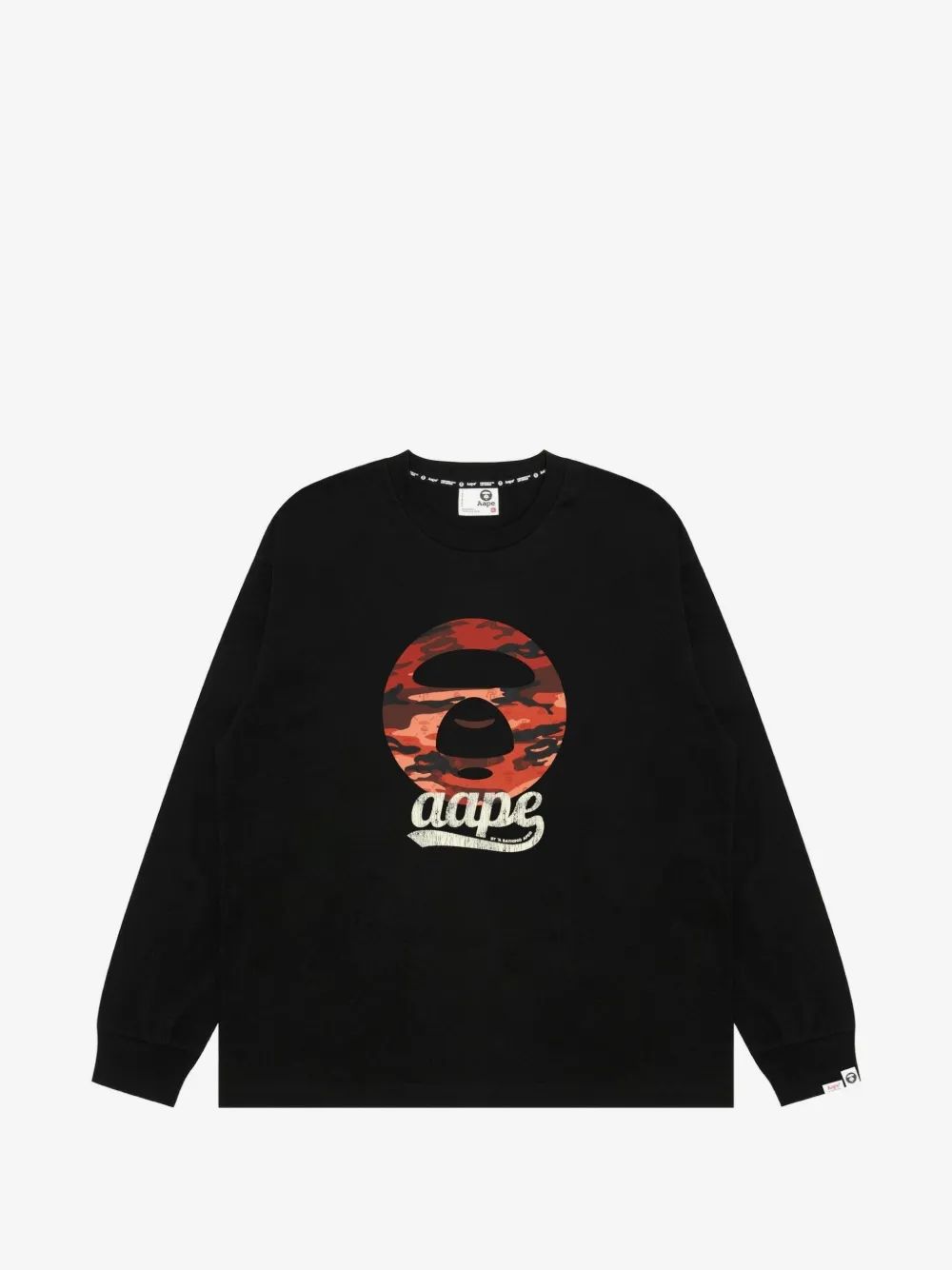 AAPE by A Bathing Ape 카모 문페이스 티셔츠