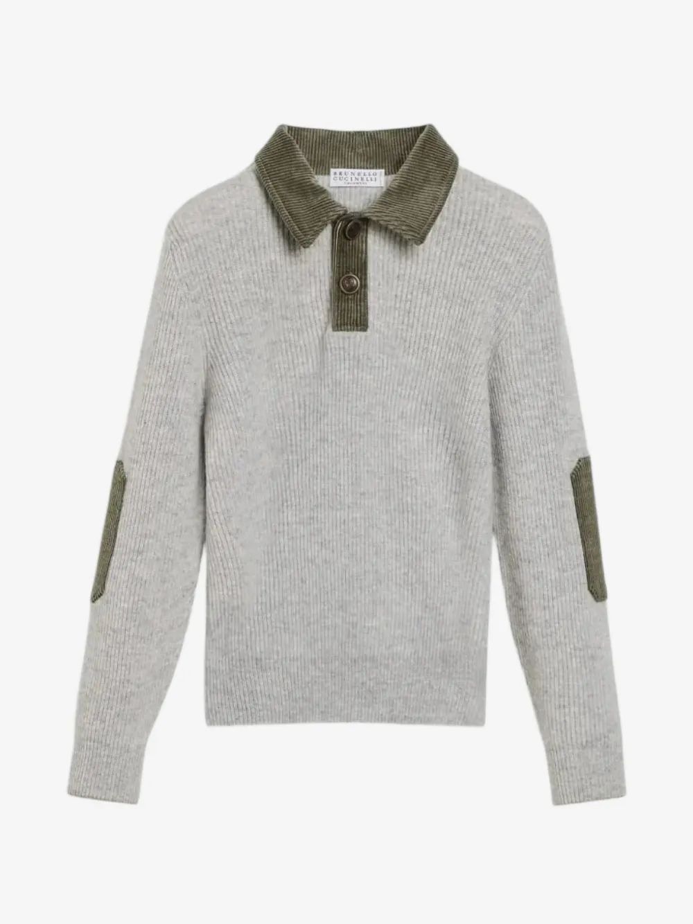 Brunello Cucinelli Kids 리브드 니트 캐시미어 스웨터