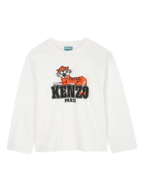 Kenzo Kids 호랑이 무늬 긴팔 티셔츠