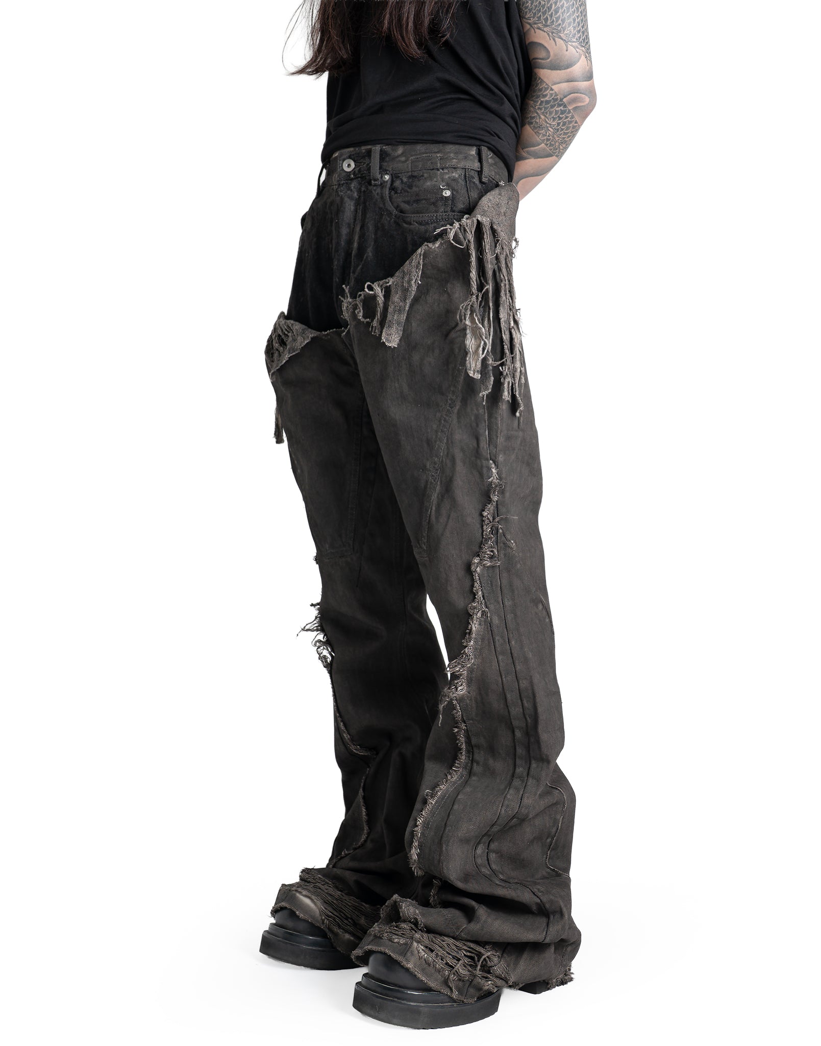 RICK OWENS DRKSHDW 슬리버드 부츠컷