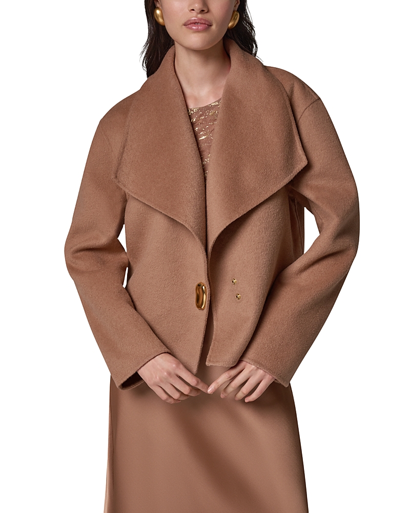 Donna Karan/ DK  윙 칼라 하드웨어 트림 자켓