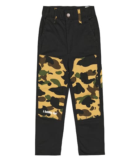 A Bathing Ape Kids 1st 카모 페인터 데님 진