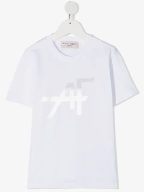 Alberta Ferretti Kids 로고 프린트 티셔츠