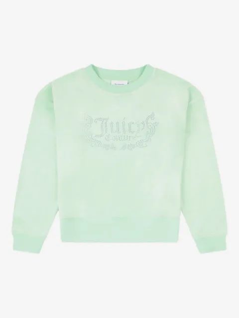 Juicy Couture Kids 라인스톤 장식 스웨트셔츠