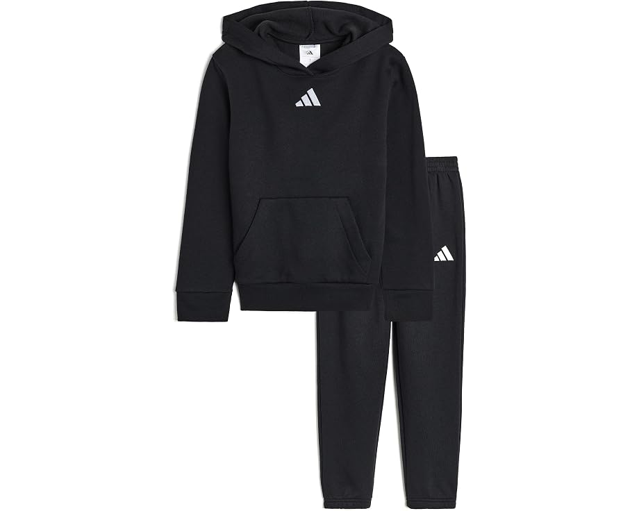 Adidas Kids 에센셜 스몰 로고 플리스 세트