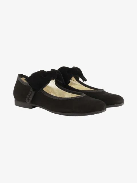 Gallucci Kids 스웨이드 발레리나 슈즈