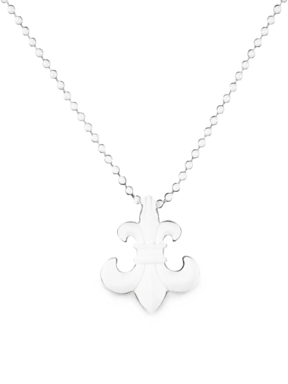 CHROME HEARTS 플뢰르 드 리스 펜던트 목걸이