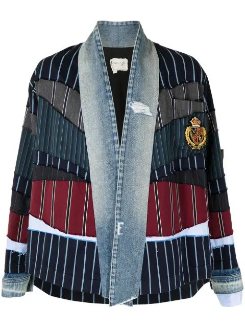 GREG LAUREN 패치워크 롱슬리브 자켓