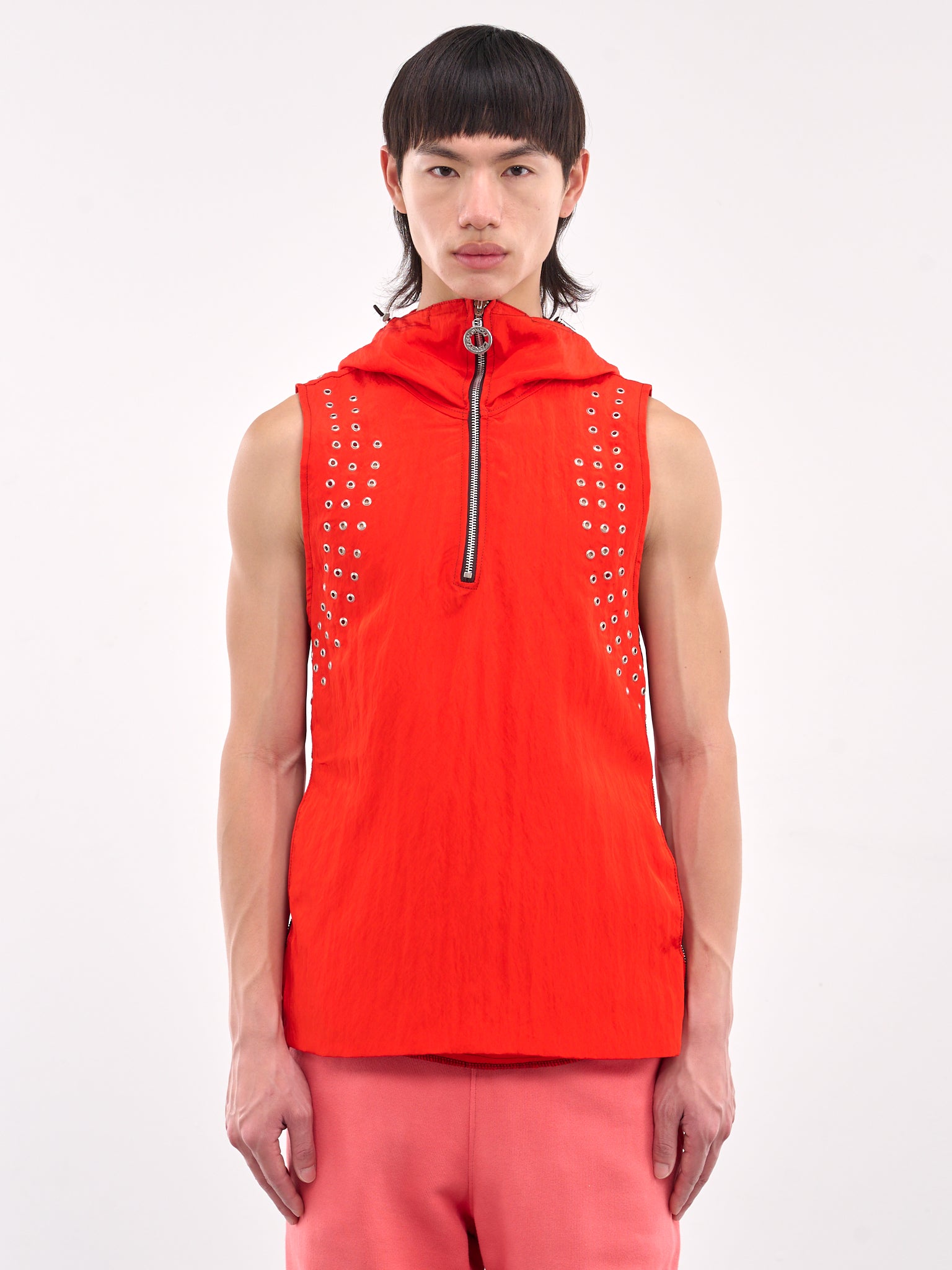 Charlie Constantinou 후드 아이렛 조끼