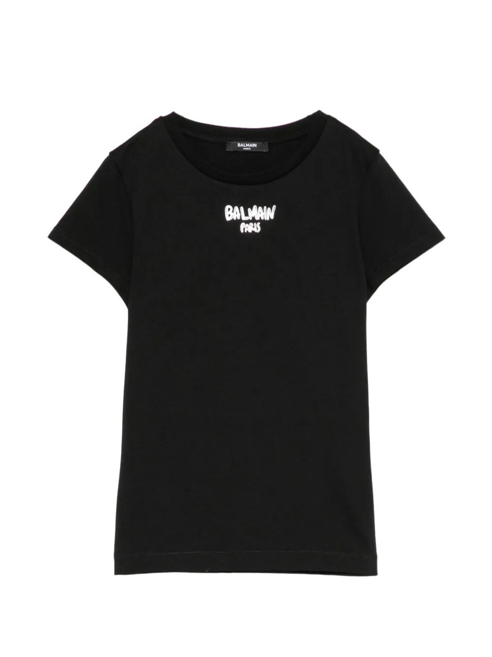Balmain Kids 로고 프린트 티셔츠