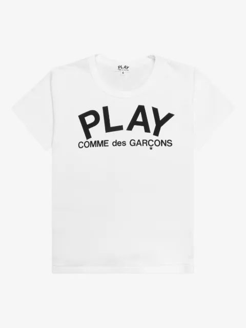 Comme Des Garçons Play Kids 로고 플레이 티셔츠