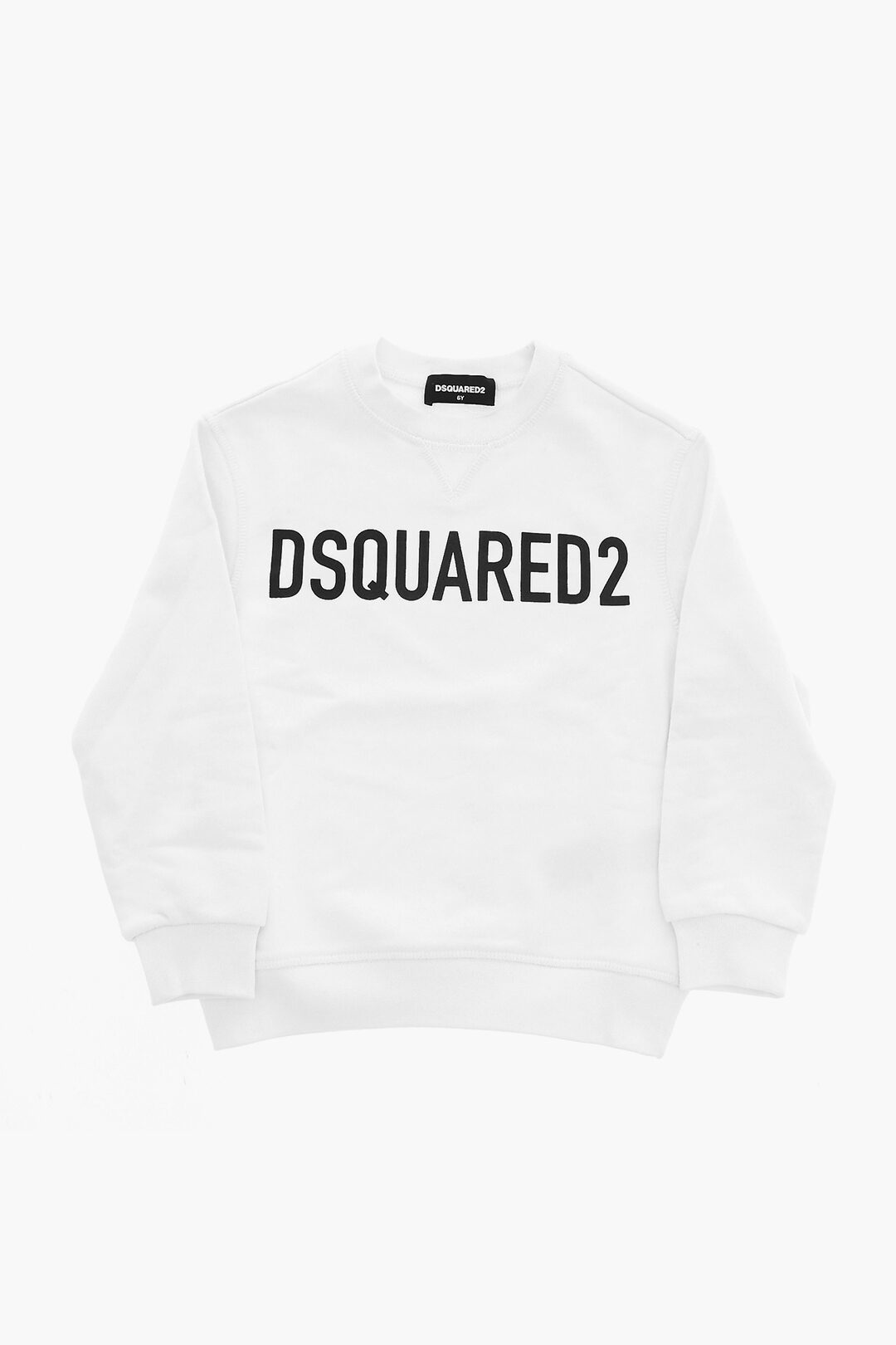 Dsquared 2 kids 코튼 로고 프린트 크루넥 맨투맨