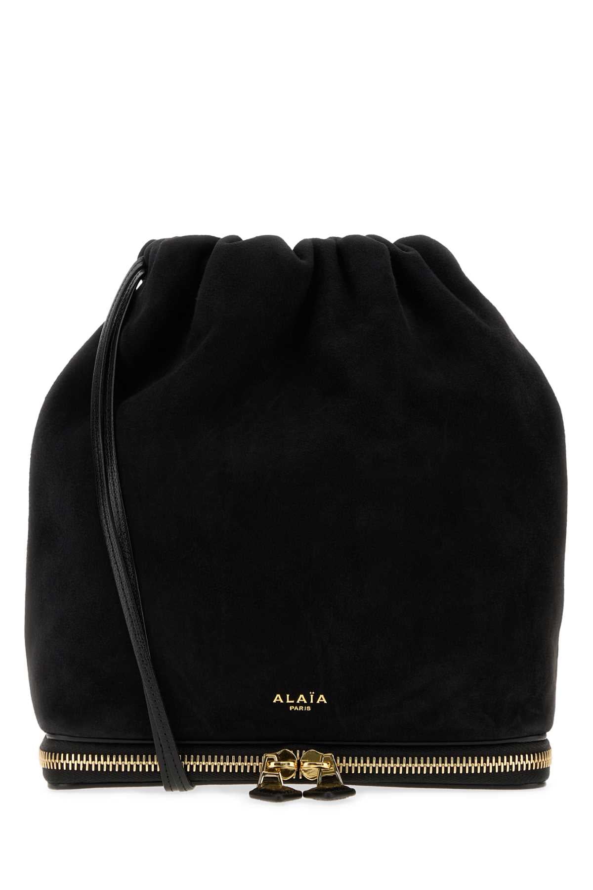 ALAIA 알라야 스웨이드 버킷 핸드백