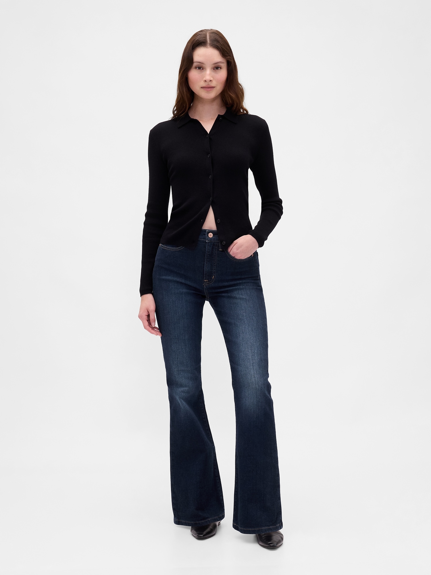 GAP 하이 라이즈 70s 플레어 진