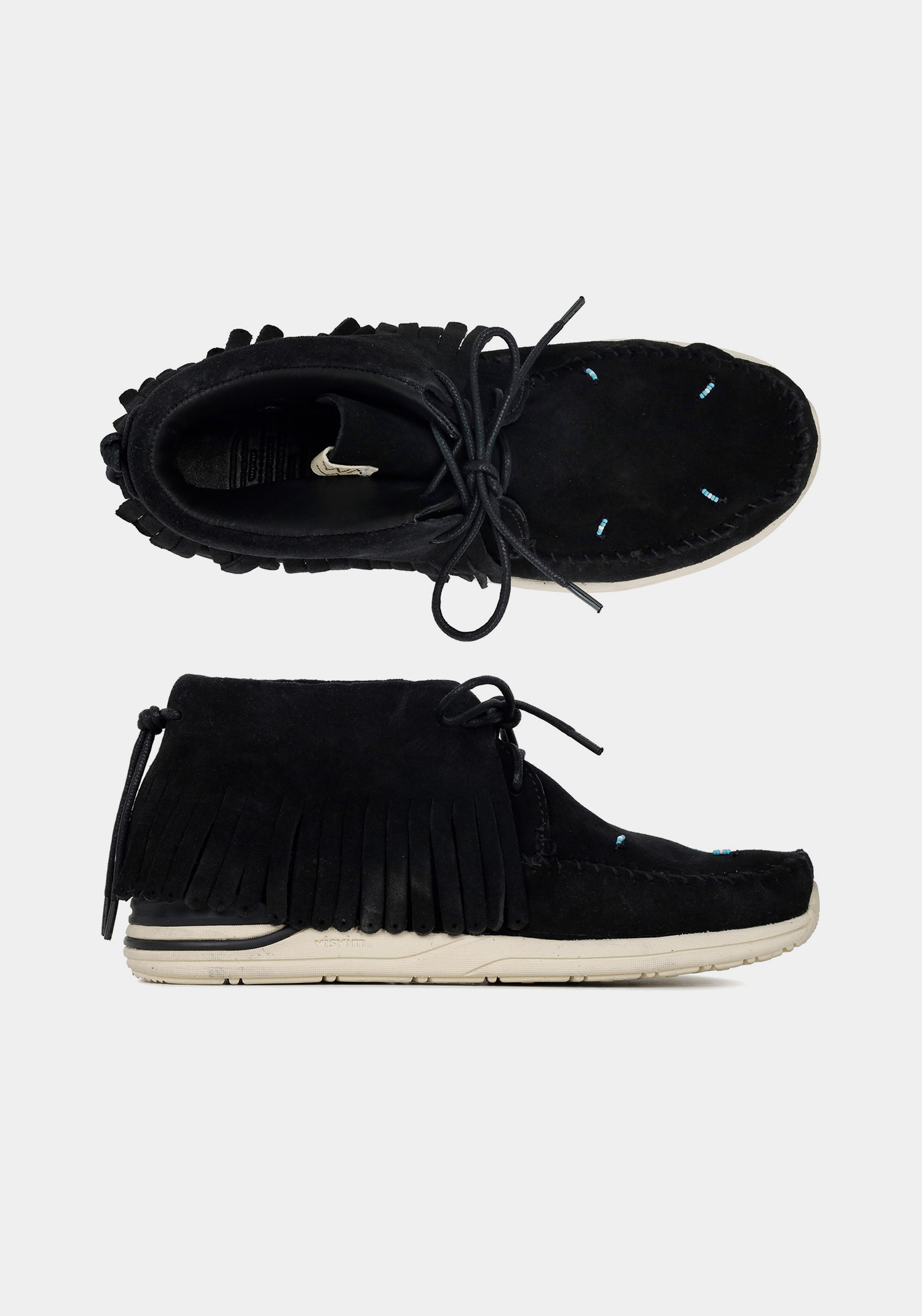 Visvim 비즈빔 블랙 FBT 샤먼 포크 부츠 0125202002002 BLACK
