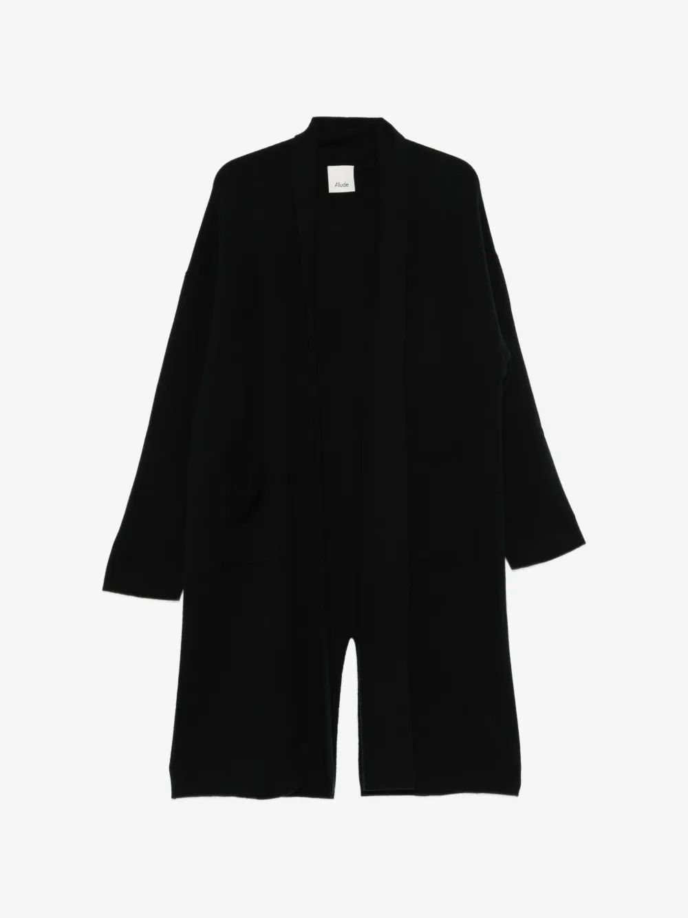 ALLUDE 숄 라펠 패치 포켓 가디건