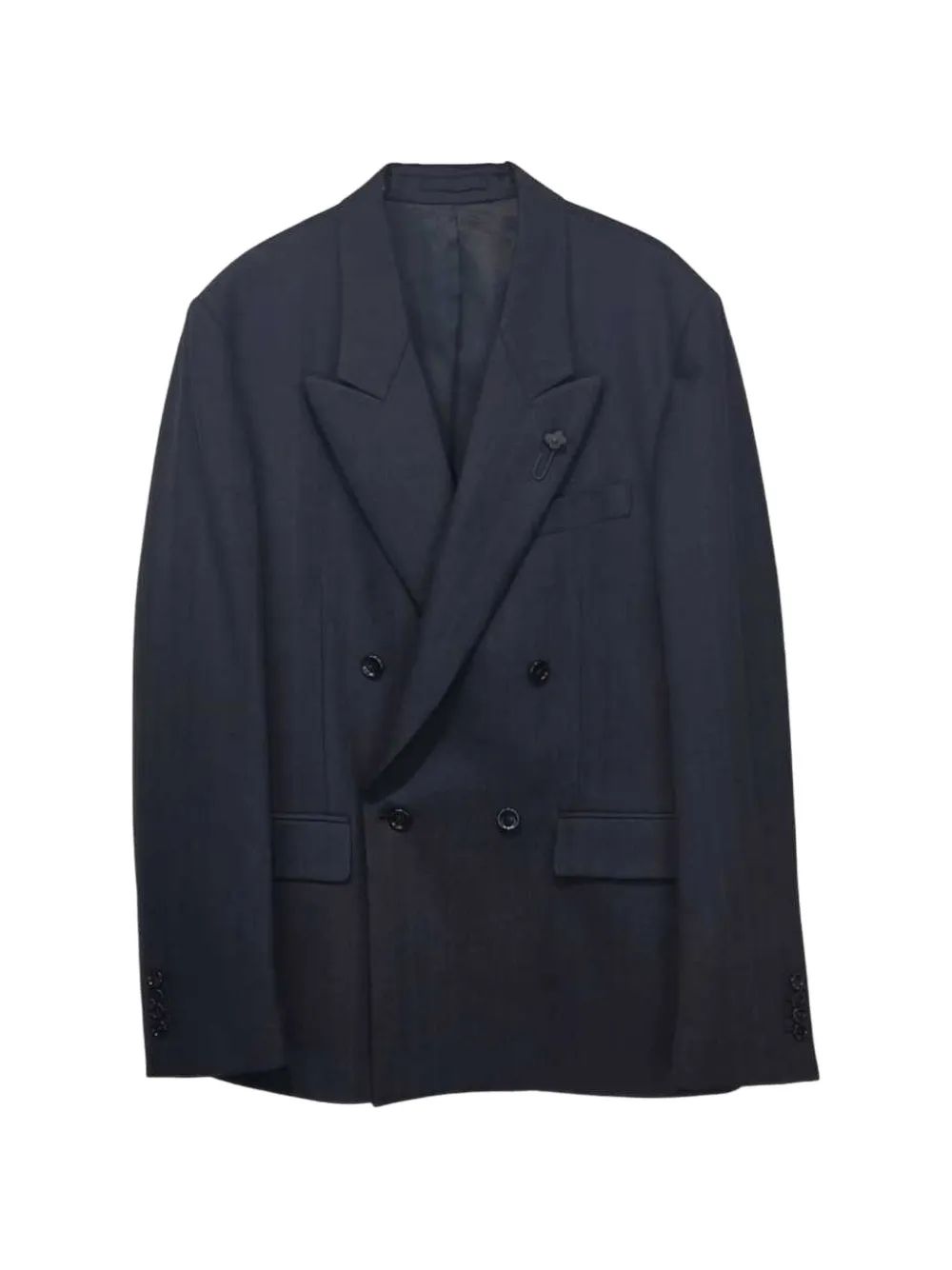Lardini 더블 브레스트 피크 라펠 블레이저