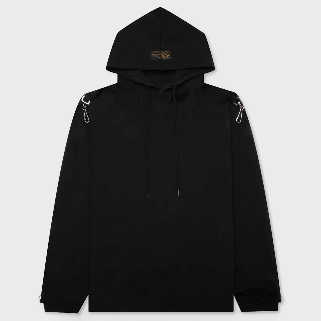 RAF SIMONS 워시드 핏 후드티