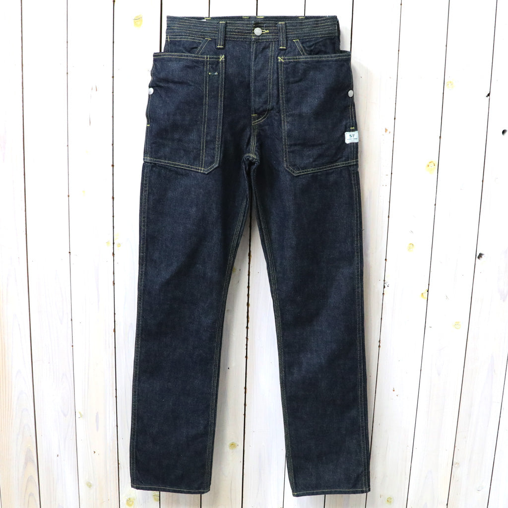 SASSAFRAS 가을 잎 바지 13.5oz 데님 인디고