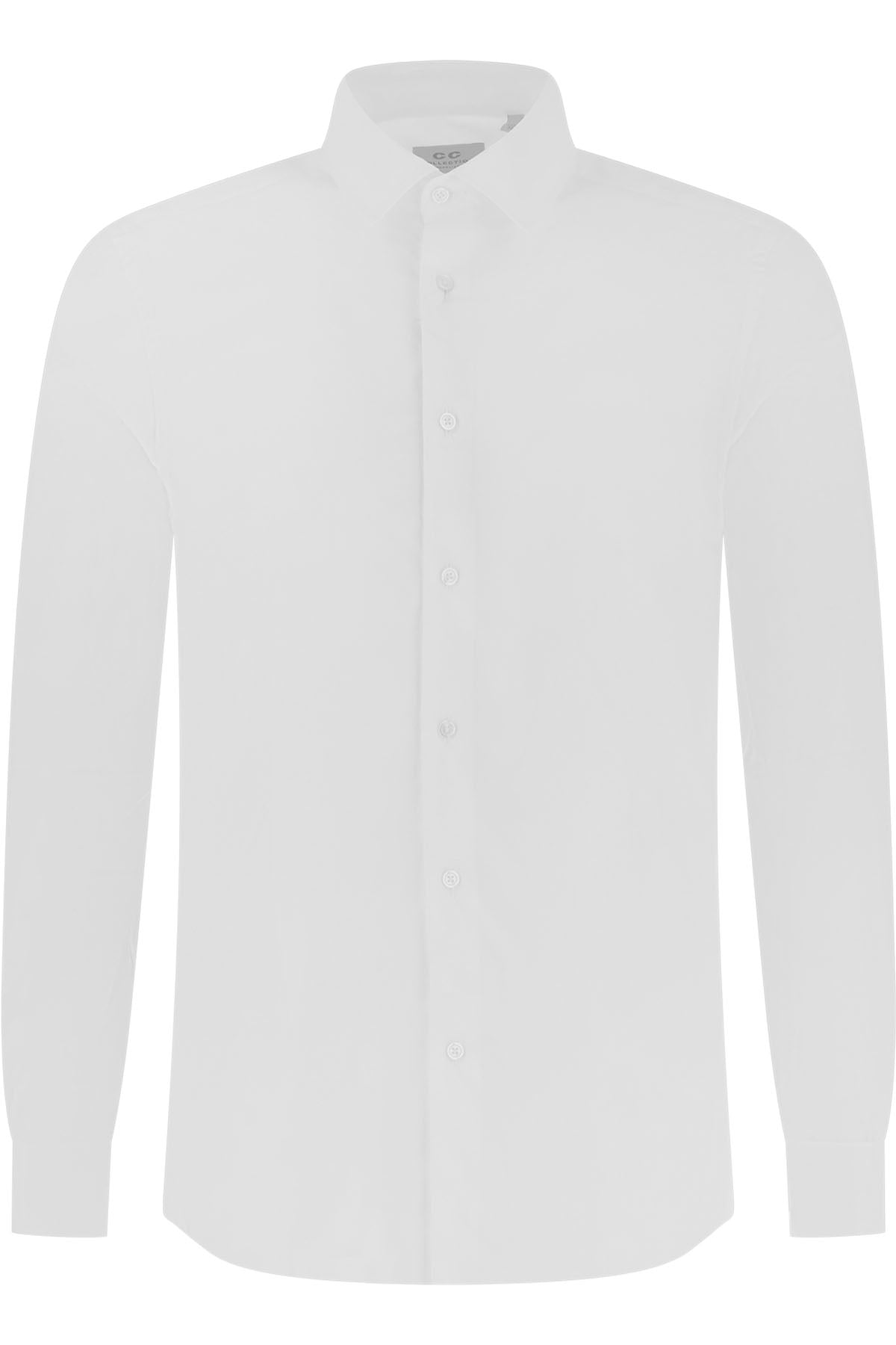 Corneliani 화이트 포플린 셔츠
