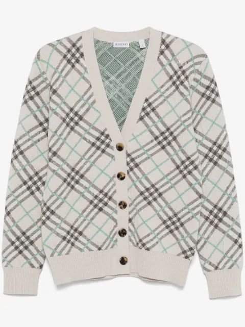 BURBERRY 체크 카디건