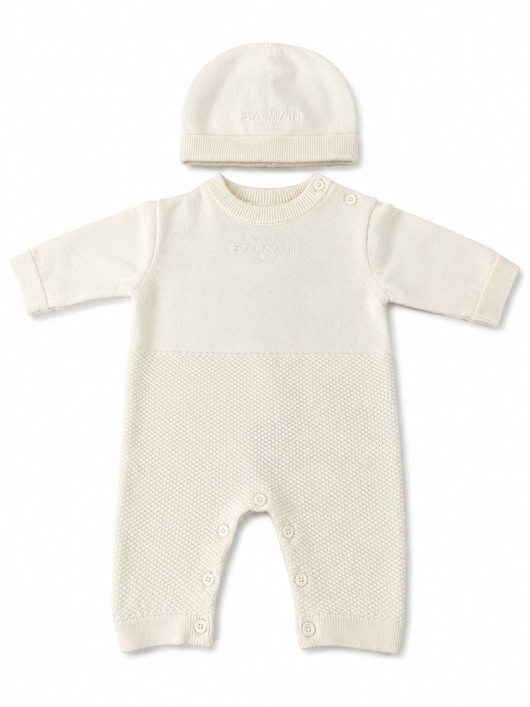 Balmain Kids 롱 슬리브 니트 트랙수트